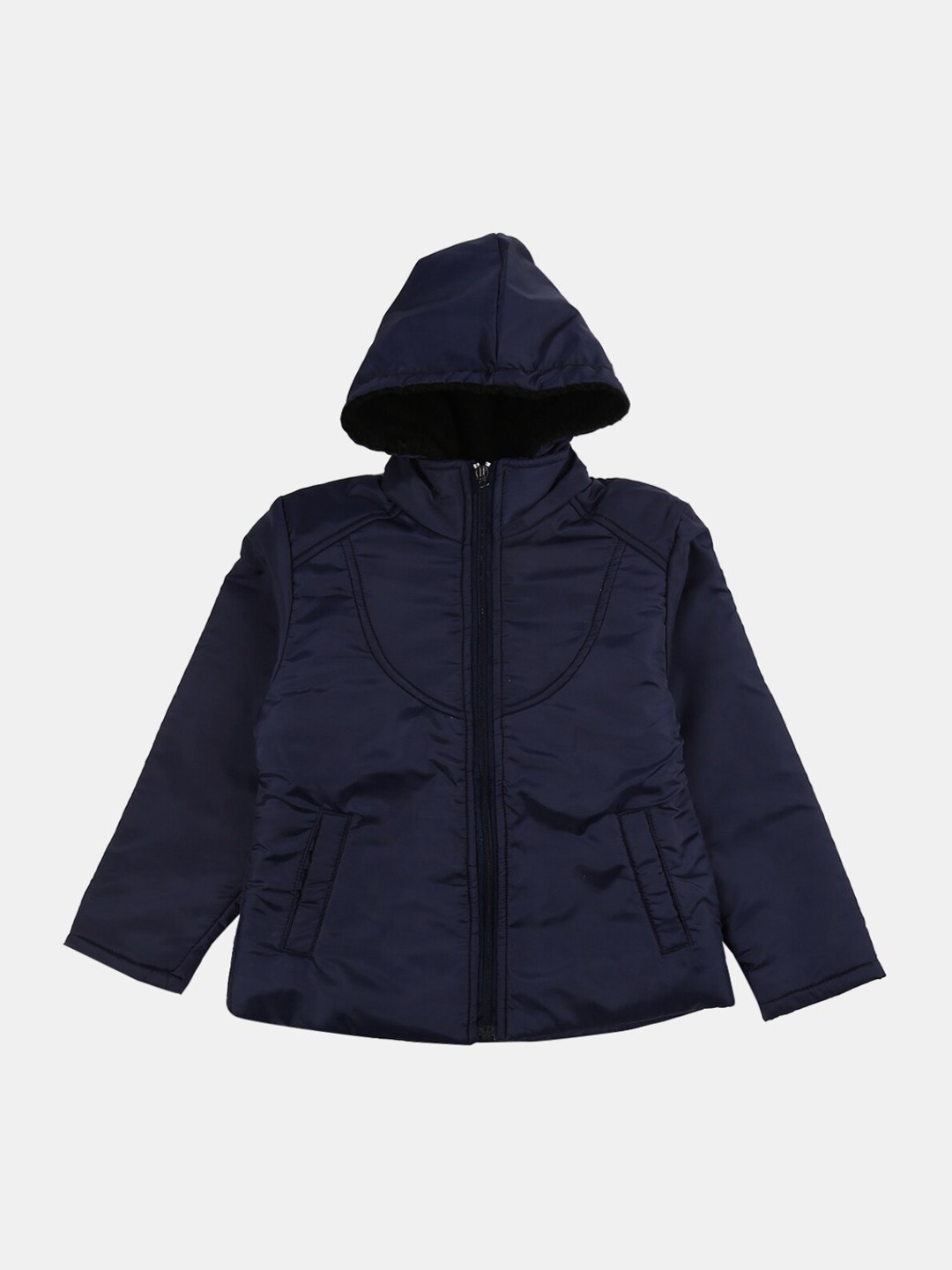 

V-Mart Girls Lightweight Cotton Outdoor Padded Jacket, Navy blue