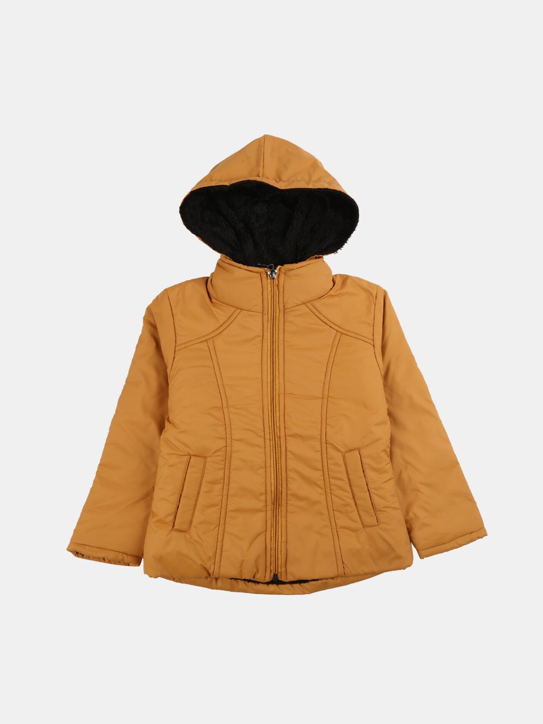 

V-Mart Girls Lightweight Cotton Outdoor Puffer Jacket, Mustard