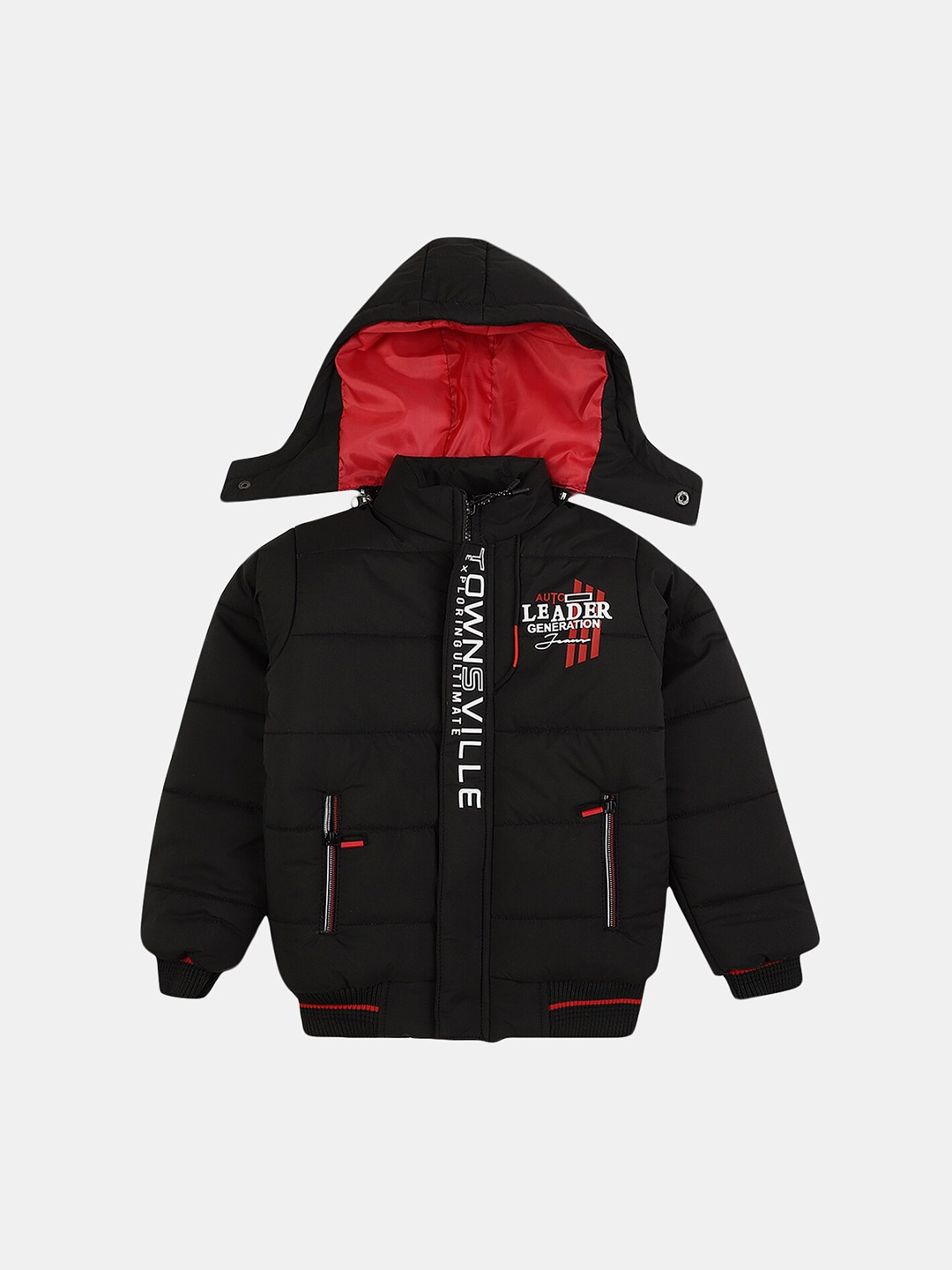 

V-Mart Boys Lightweight Padded Cotton Jacket, Black