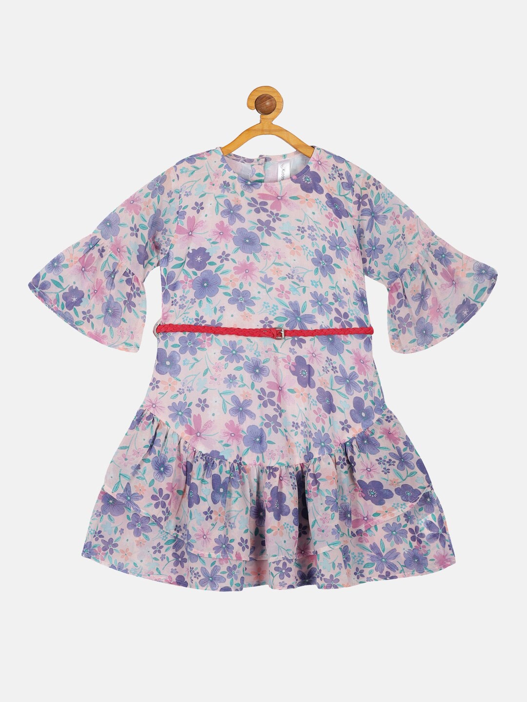 

KiddoPanti Girls Floral Dress, Pink