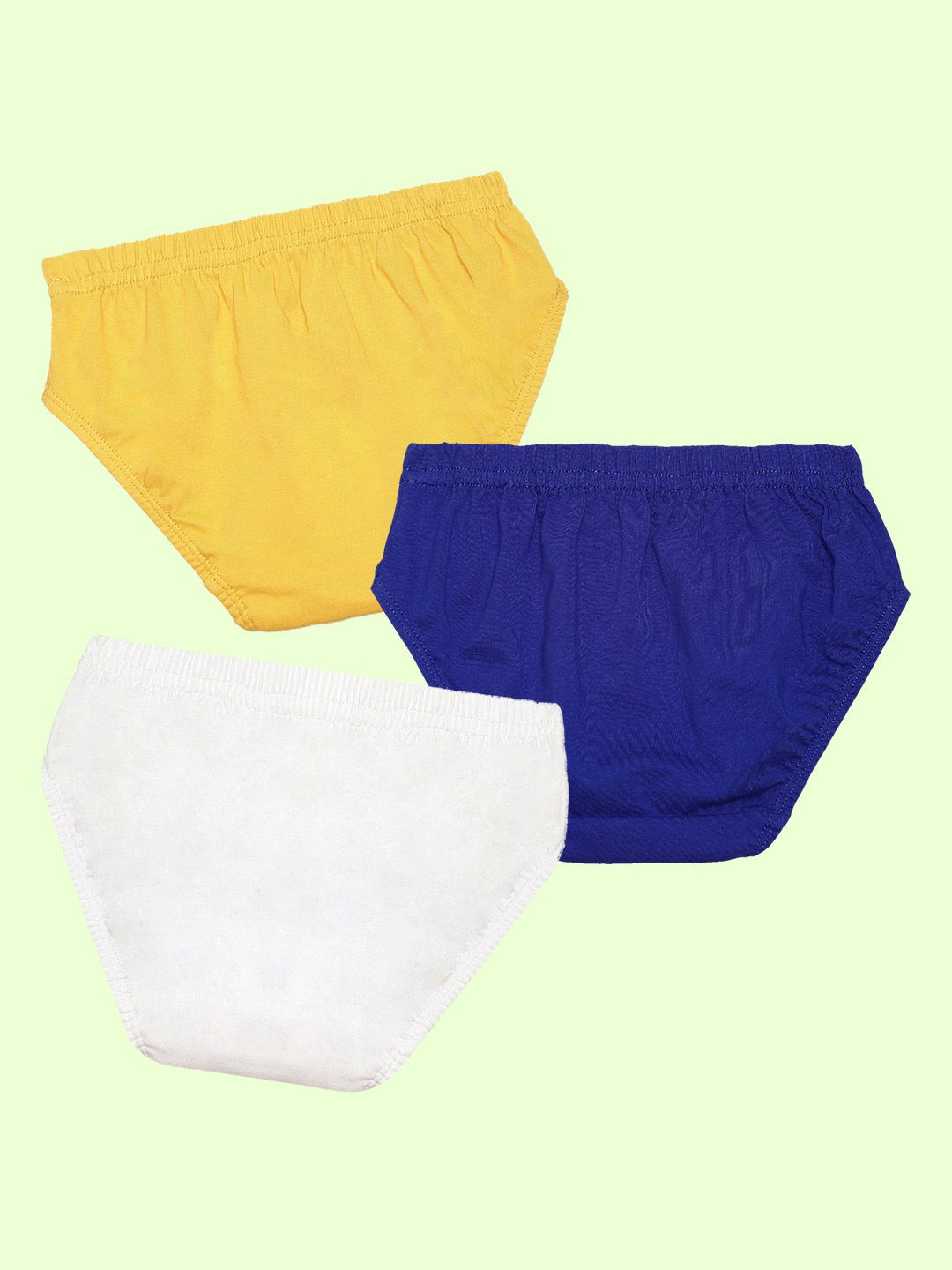 

NUSYL Boys Pack Of 3 Pure Cotton Basic Briefs NUBCBRFPO3.0065, Yellow