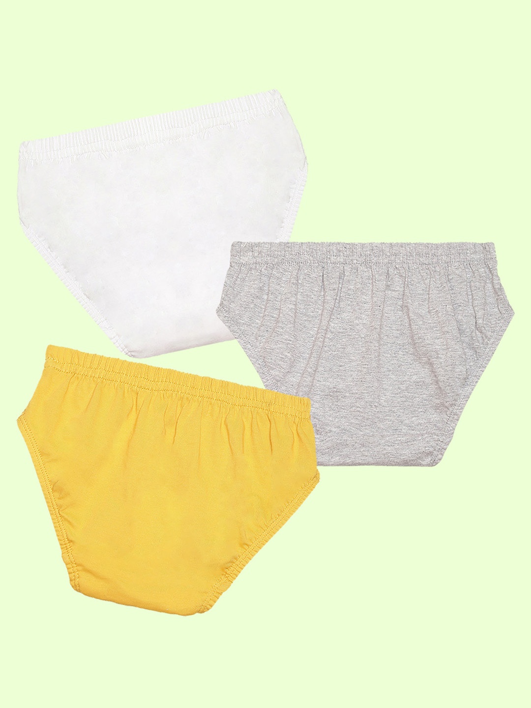 

NUSYL Boys Pack Of 3 Pure Cotton Basic Briefs NUBCBRFPO3.0063, White