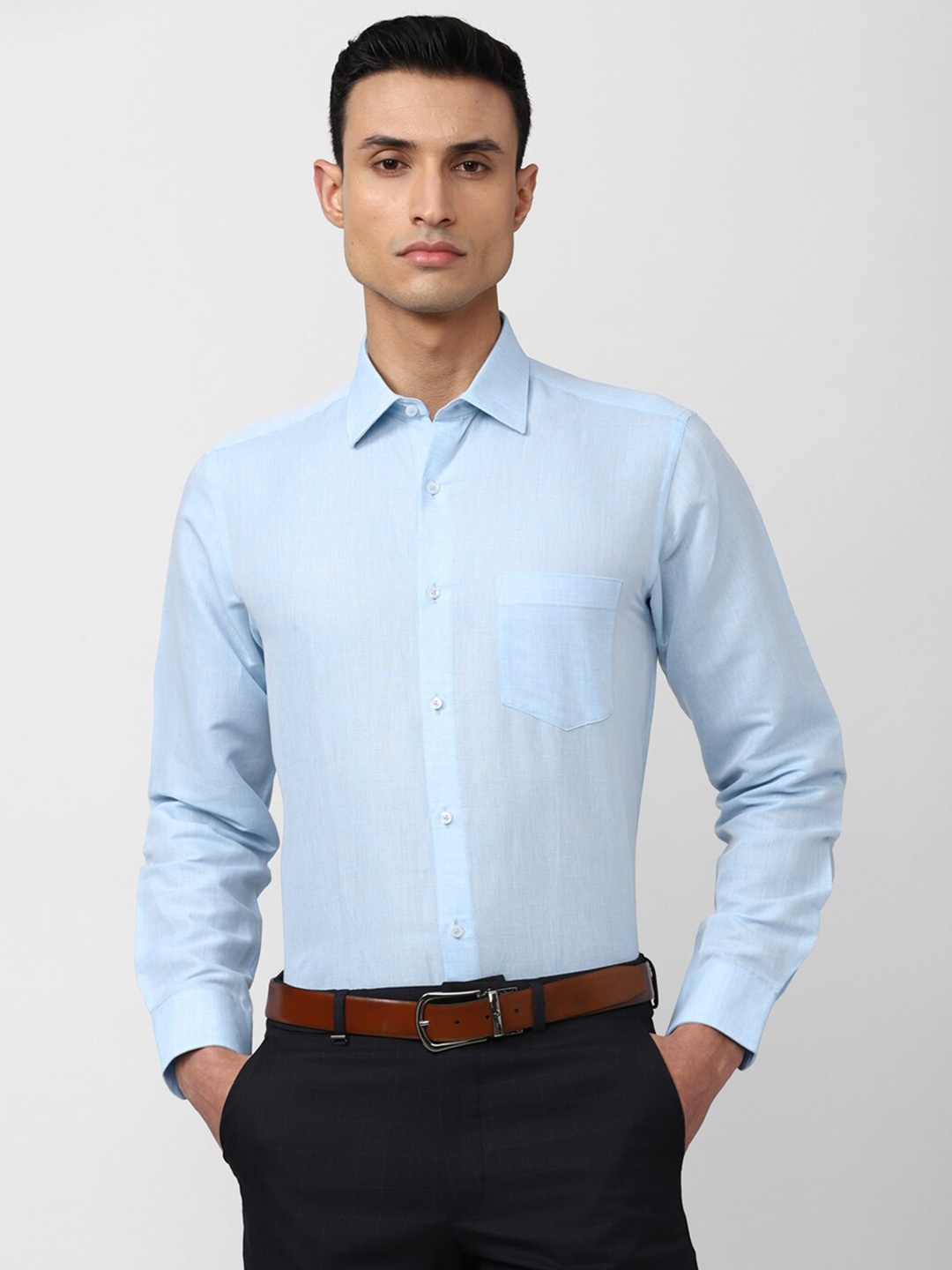 

Van Heusen Men Formal Shirt, Blue