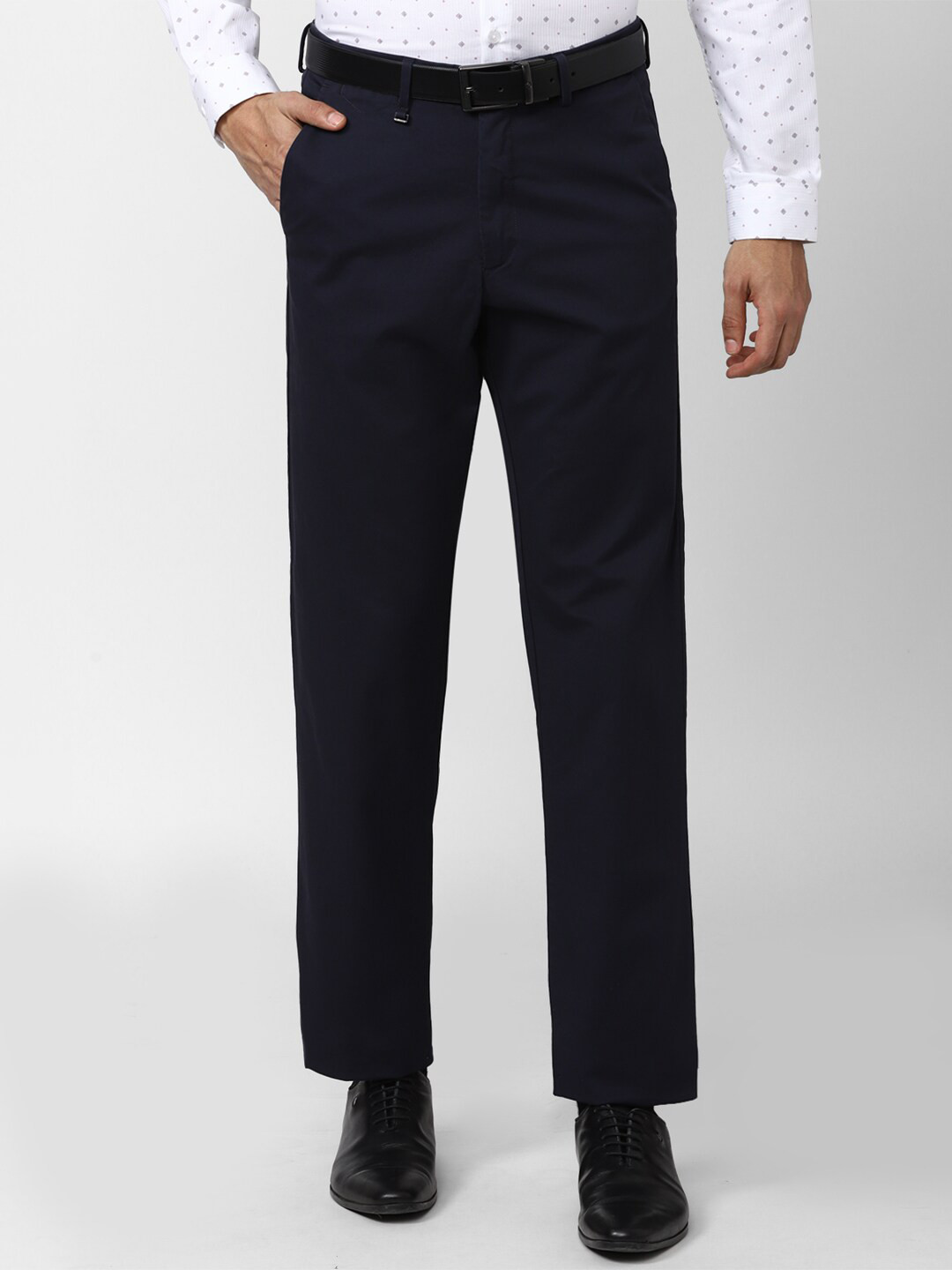 

Van Heusen Men Formal Trousers, Navy blue