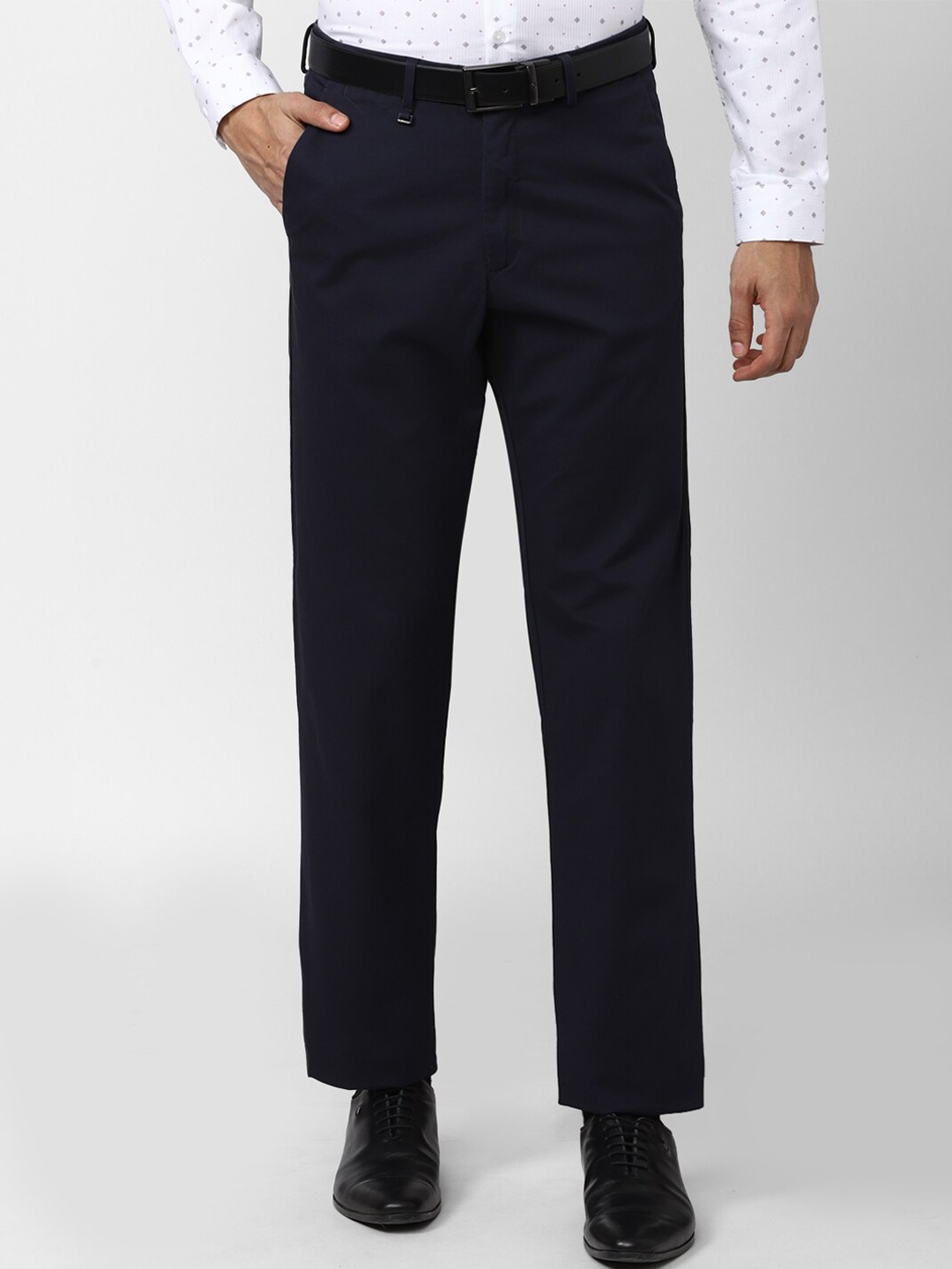 

Van Heusen Men Formal Trousers, Navy blue