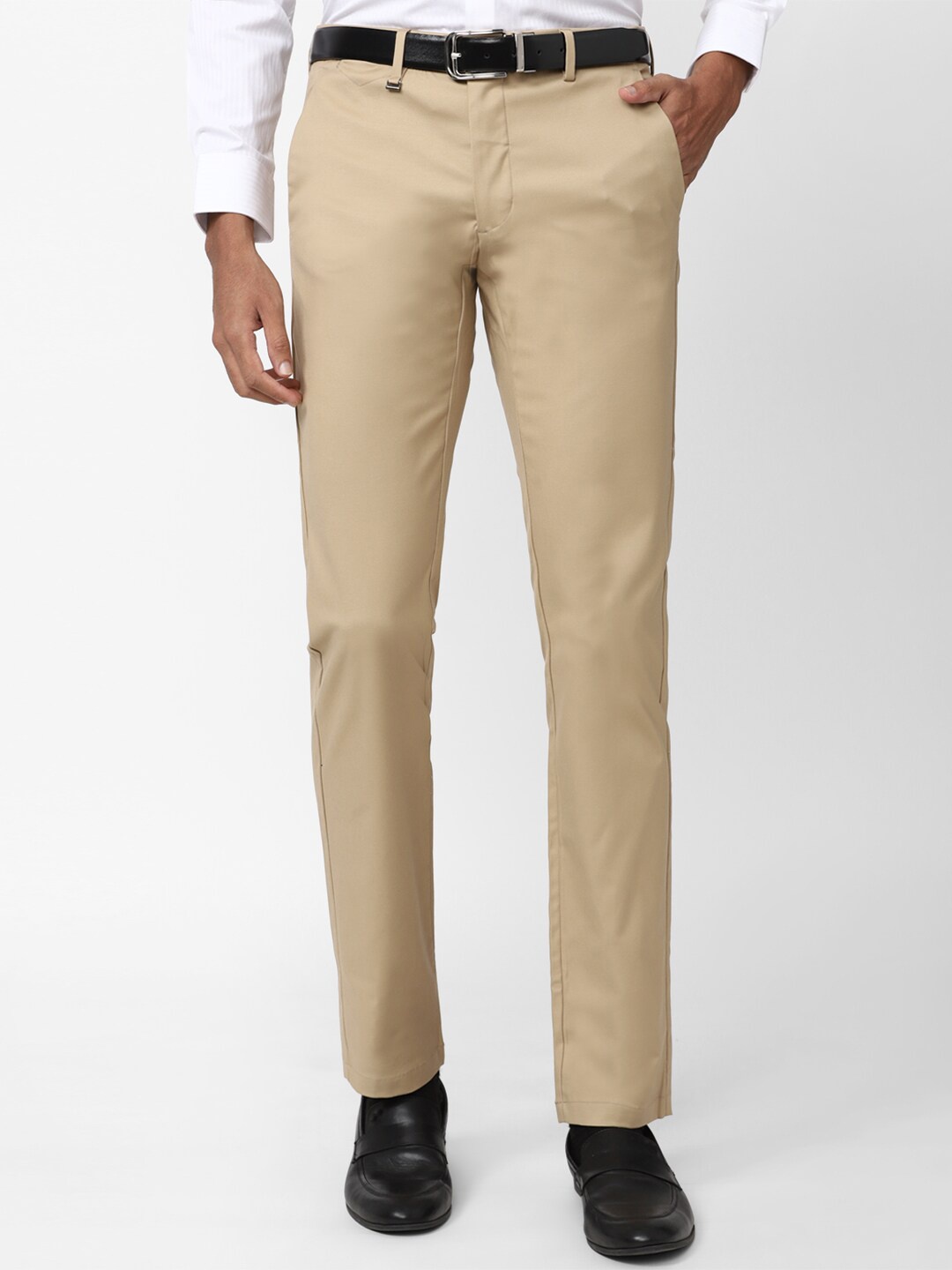 

Van Heusen Men Slim Fit Formal Trousers, Khaki