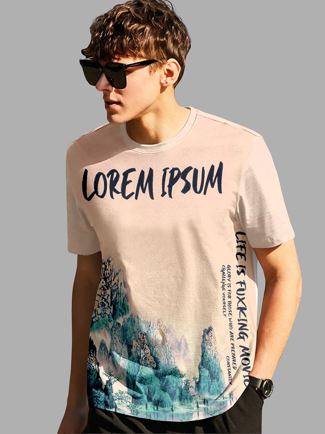 

Fashion FRICKS Men Printed T-shirt, Pink