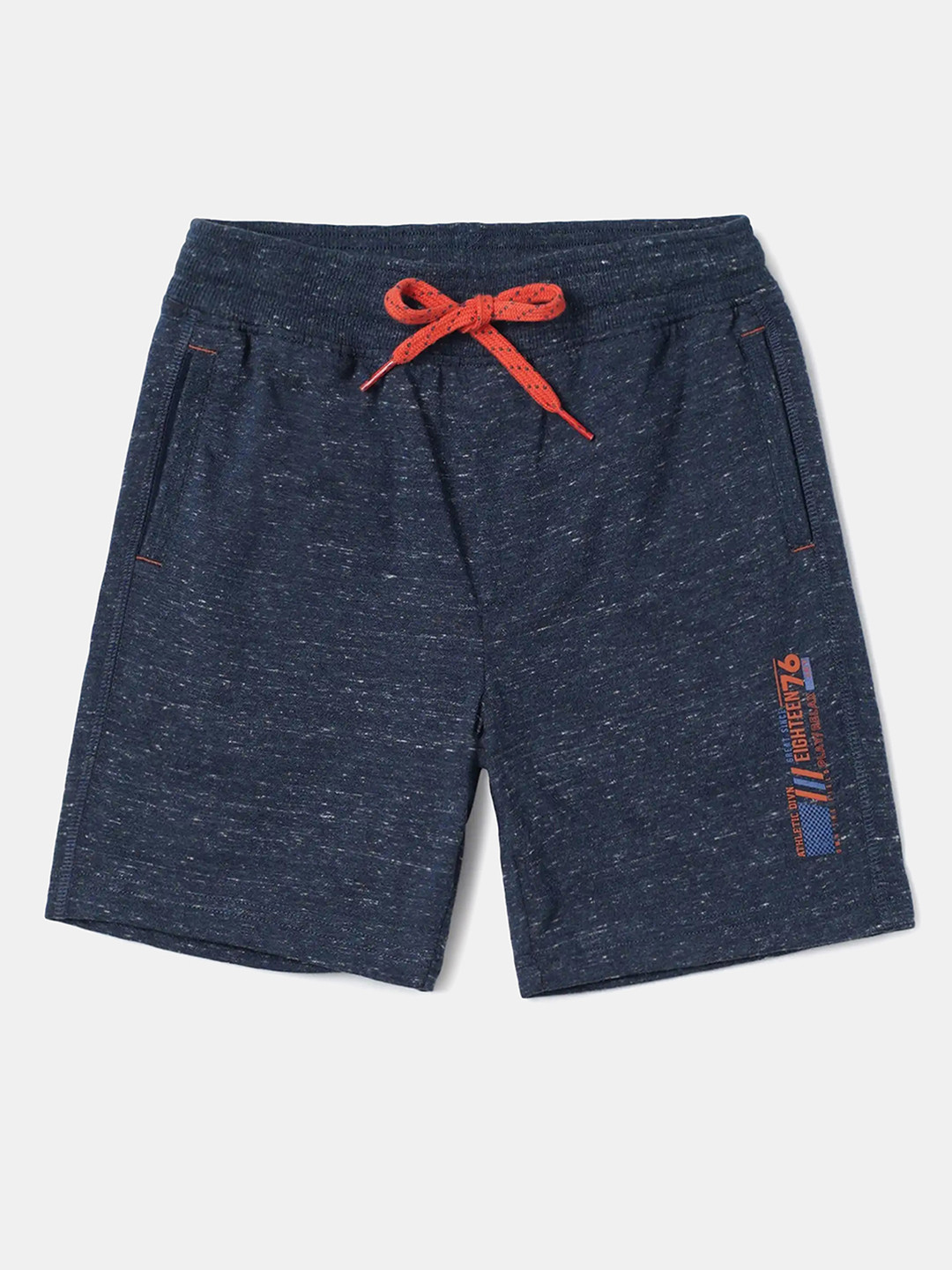 

Jockey Boys Super Combed Cotton Rich Graphic Printed Shorts With Drawstring - AB12, Blue