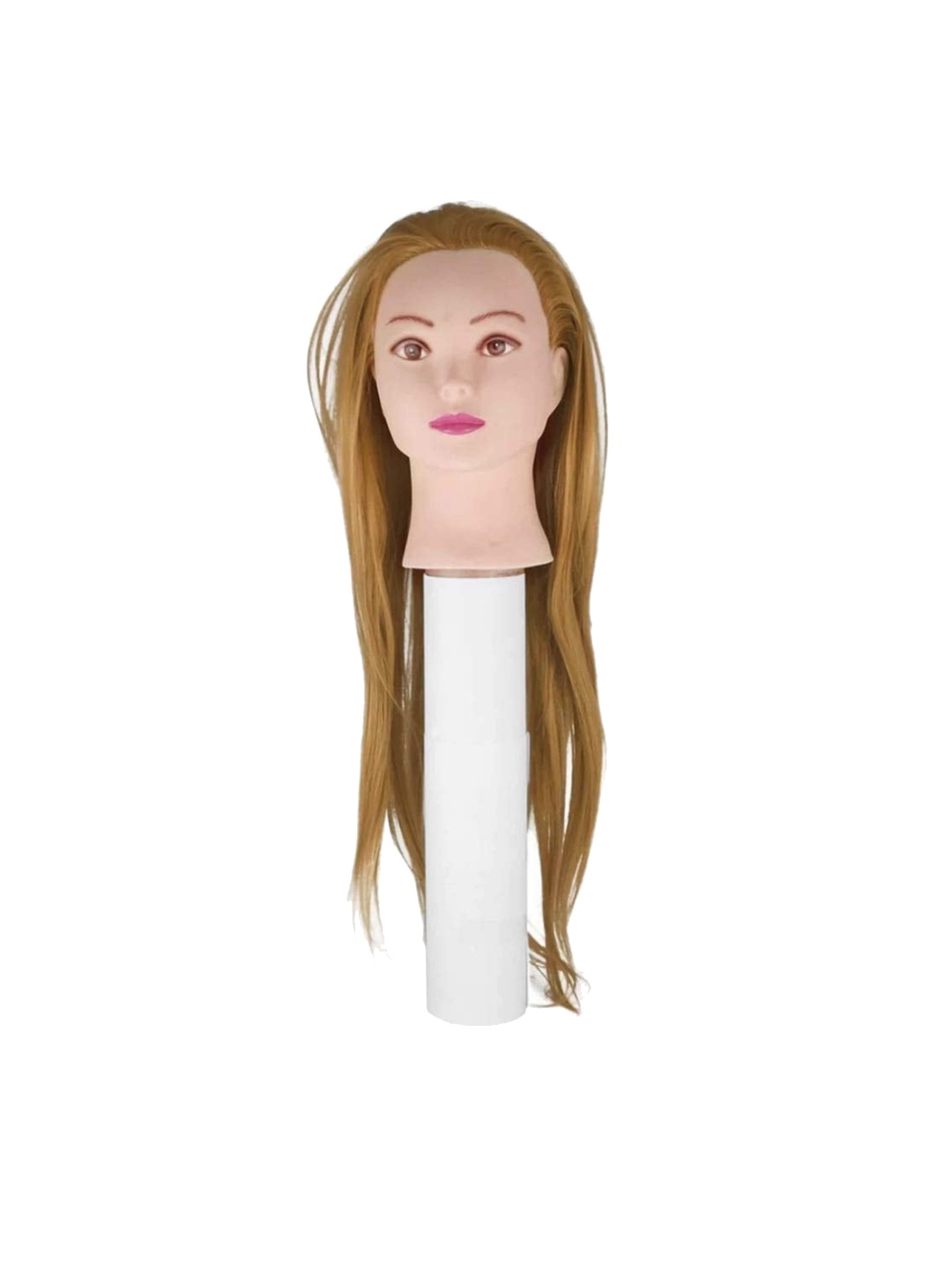 

CHRONEX Professional Silky Hair Styling Mannequin Hair Dummy for Cutting & Braiding, Gold