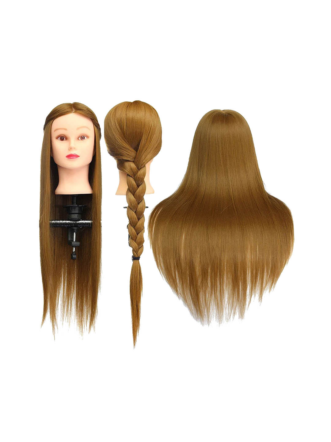 

CHRONEX Professional Hair Styling Mannequin Hair Dummy - Golden, Gold