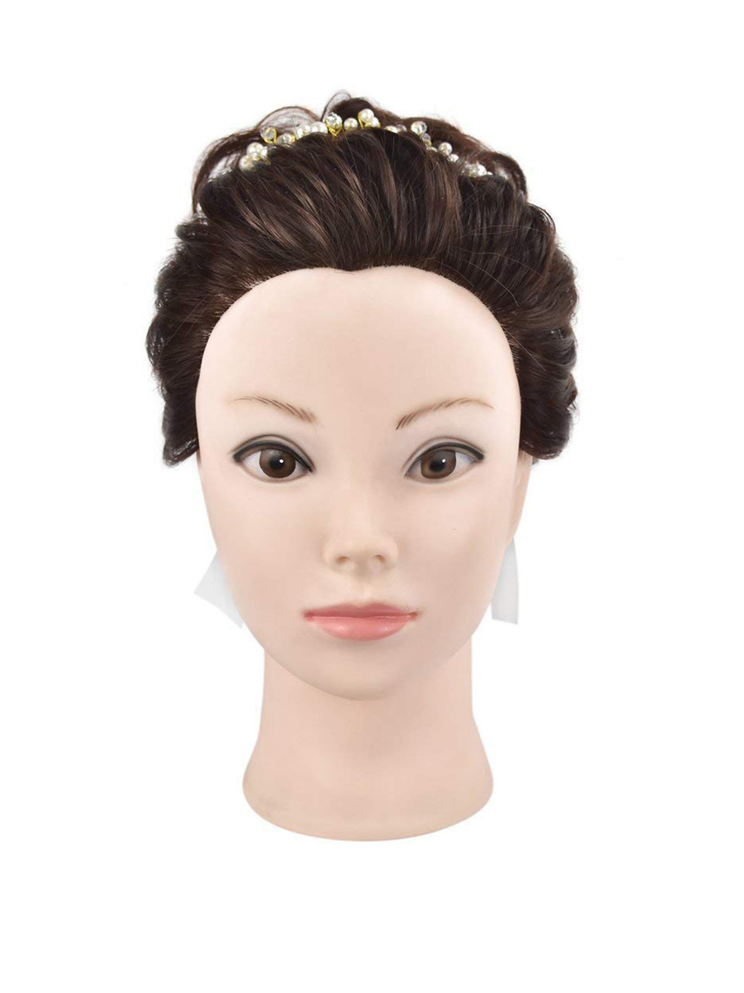 

CHRONEX Silky Soft Hair Styling Mannequin Hair Dummy - Brown