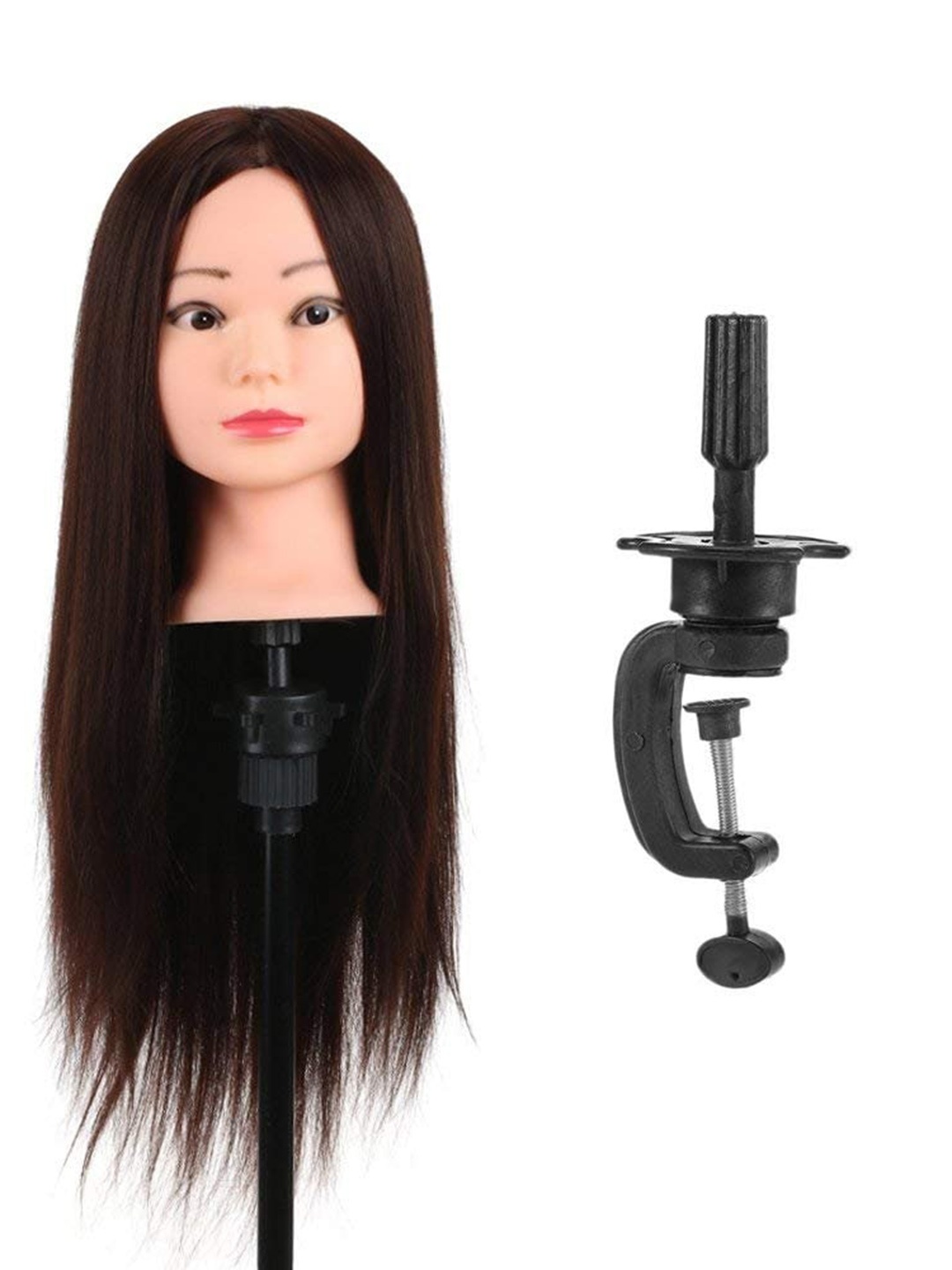 

CHRONEX Silky Soft Hair Styling Mannequin Hair Dummy - Brown