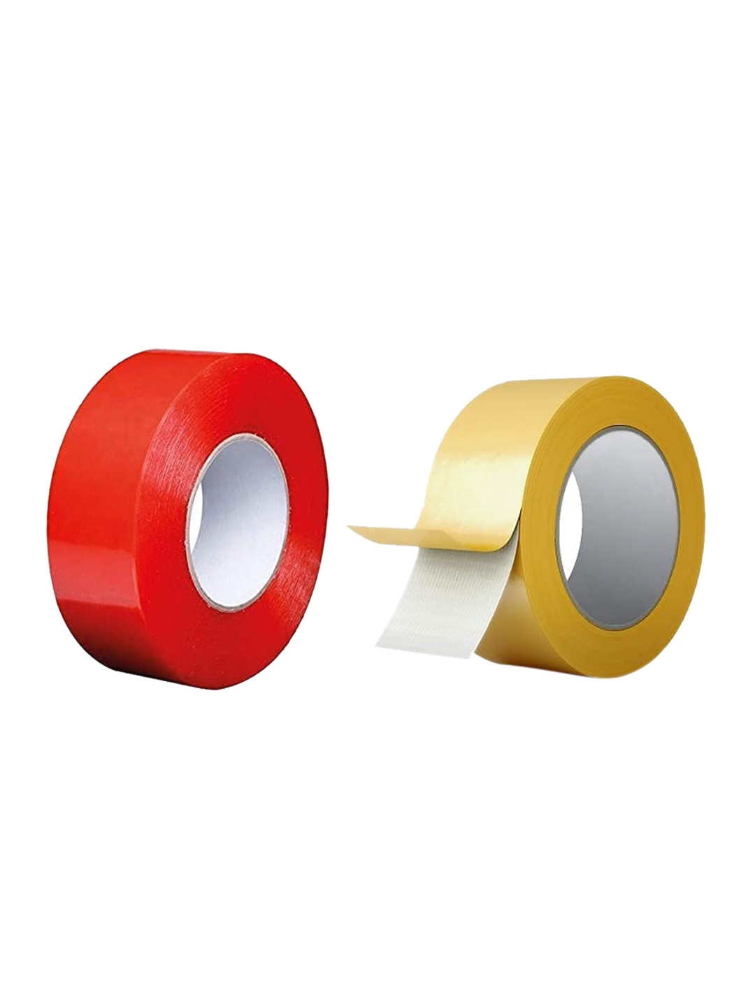 

CHRONEX Set Of 2 Double Sided Waterproof Hair Wig Tape - Red & Yellow