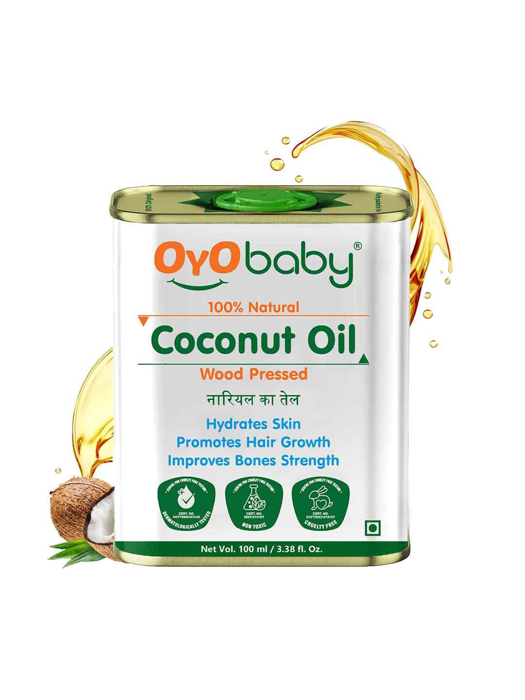 

OyO Baby 100% Natural Cold Pressed Coconut Massage Oil - 100ml, White