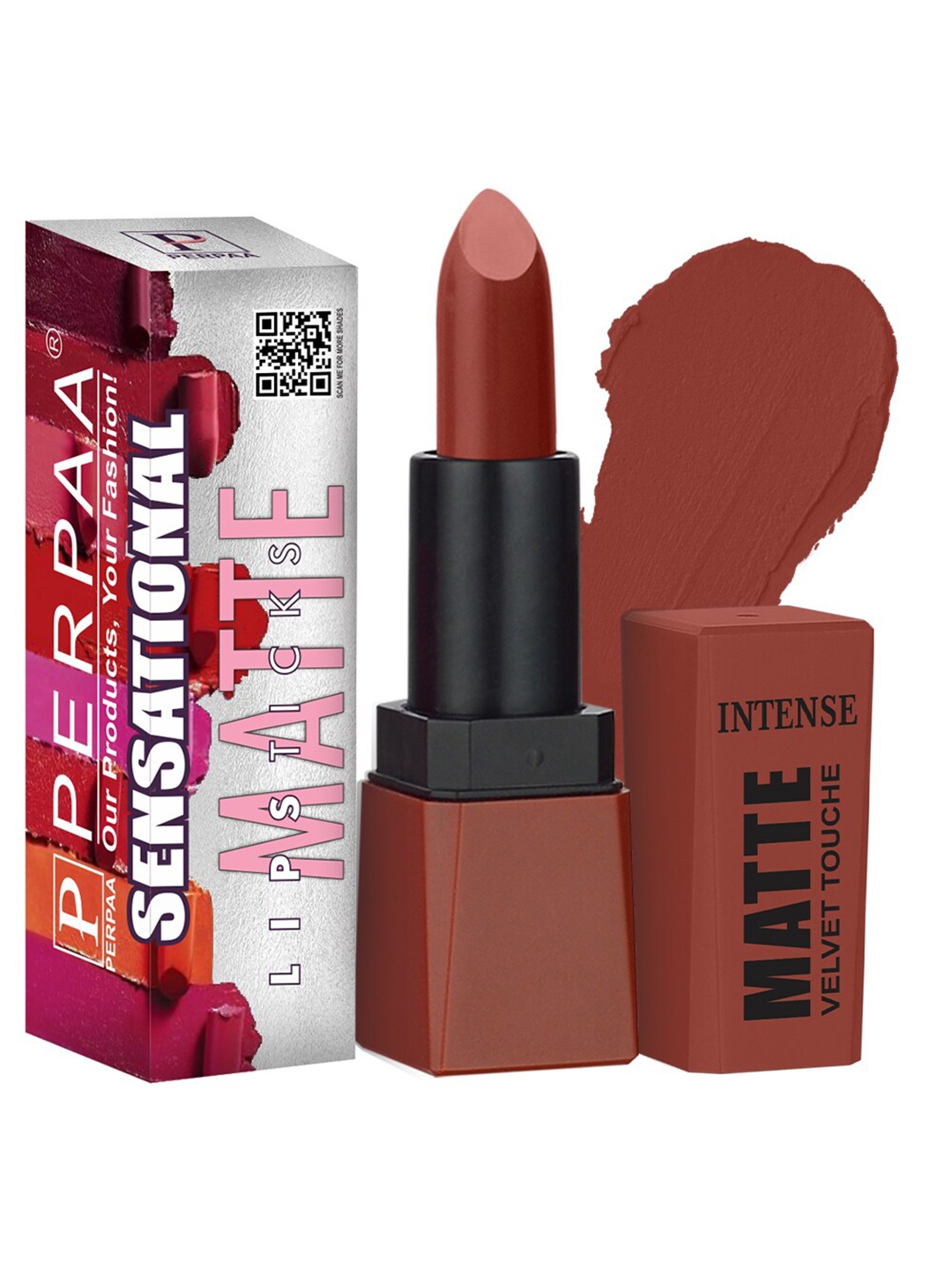 

PERPAA Sensational Creamy Matte & Long Lasting Lipsticks-Brown Sugur 308