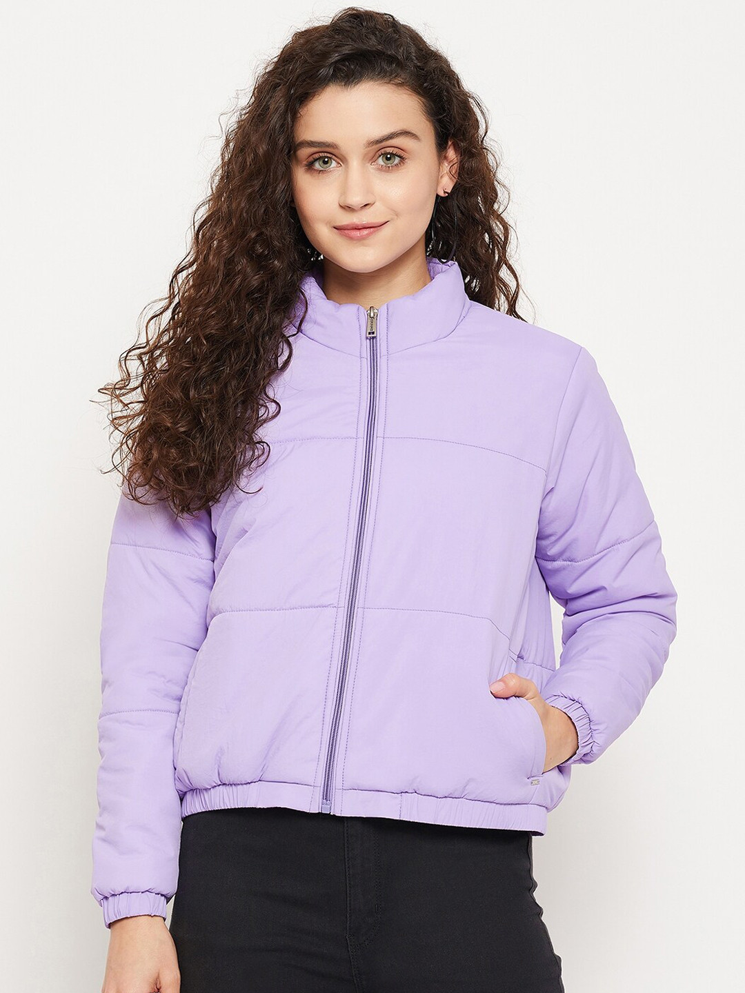 

Okane Women Cotton Lightweight Padded Jacket, Purple