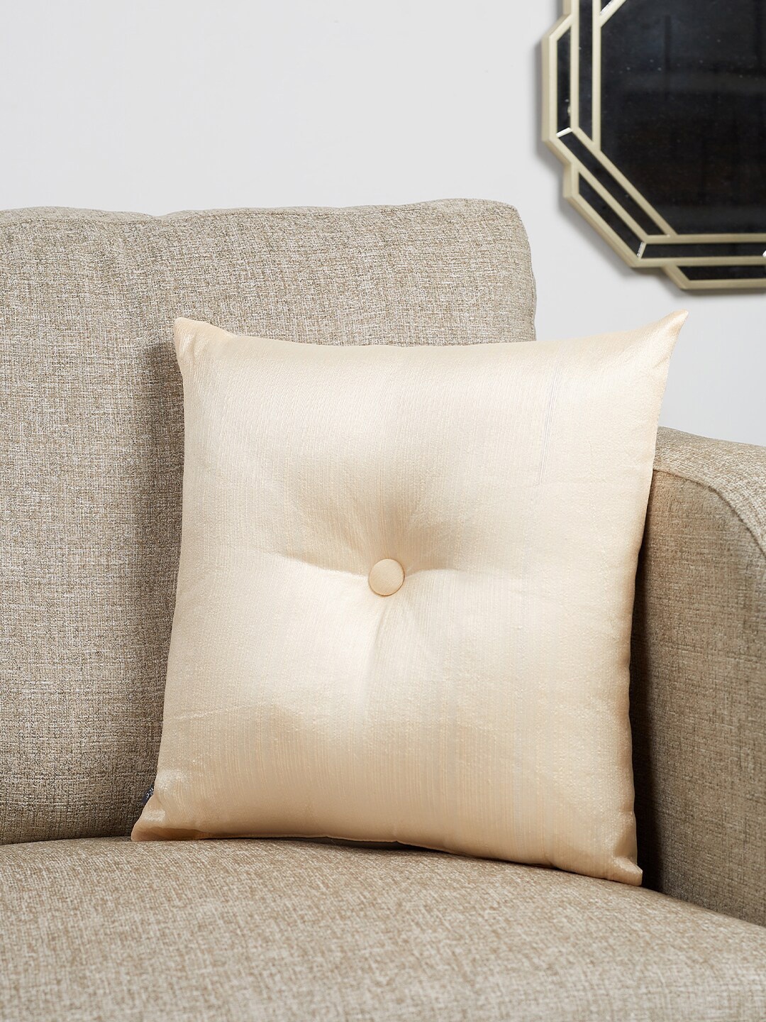 

HomeTown Square Cushion Covers, Mustard