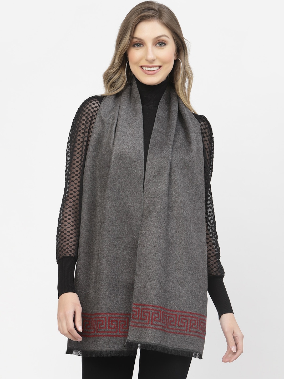 

Calvadoss Women Long-Fit Mufflers, Grey