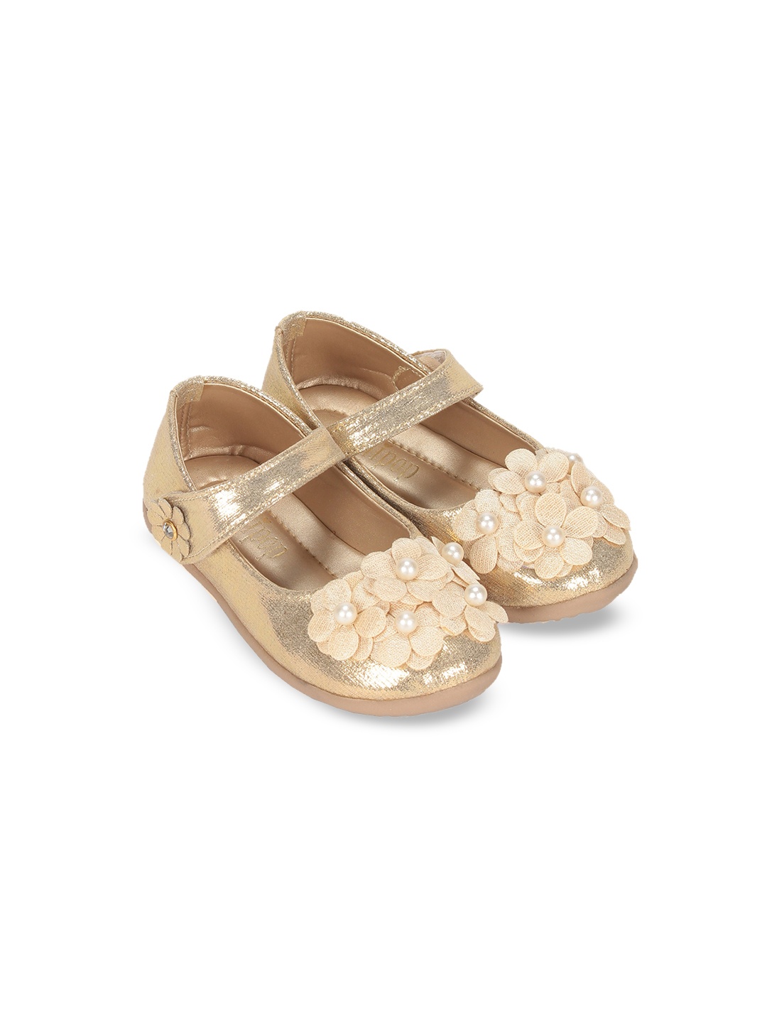 

Lil Lollipop Girls Embellished Ballerinas, Gold