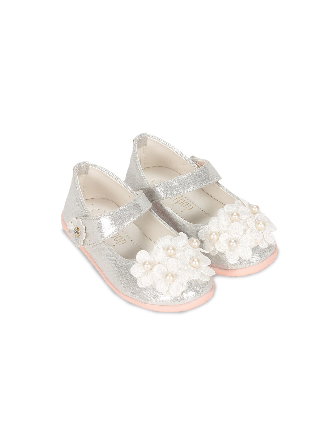 

Lil Lollipop Girls Embellished Ballerinas, Silver