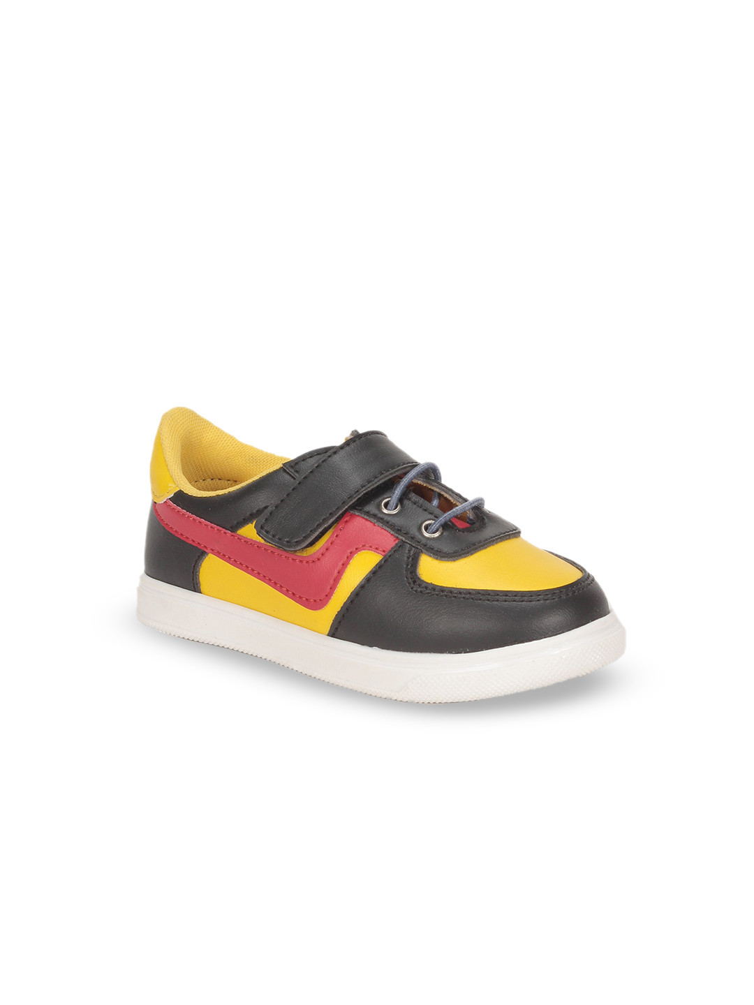 

Lil Lollipop Kids Colourblocked Sneakers, Black