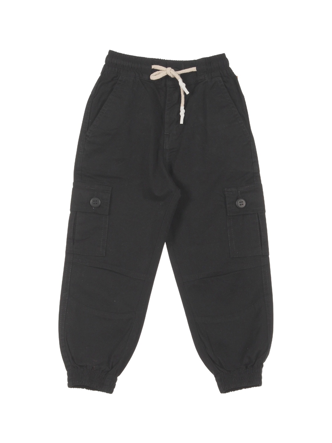 

Lil Lollipop Kids Solid Cotton Regular Fit Cargos, Charcoal