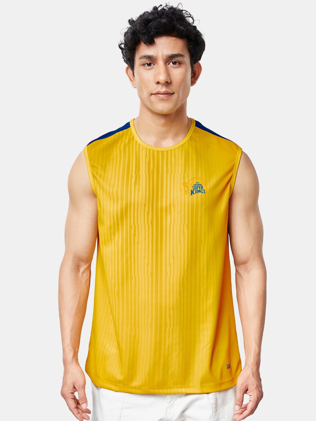 

The Souled Store Men Printed Innerwear Vests 191726, Yellow