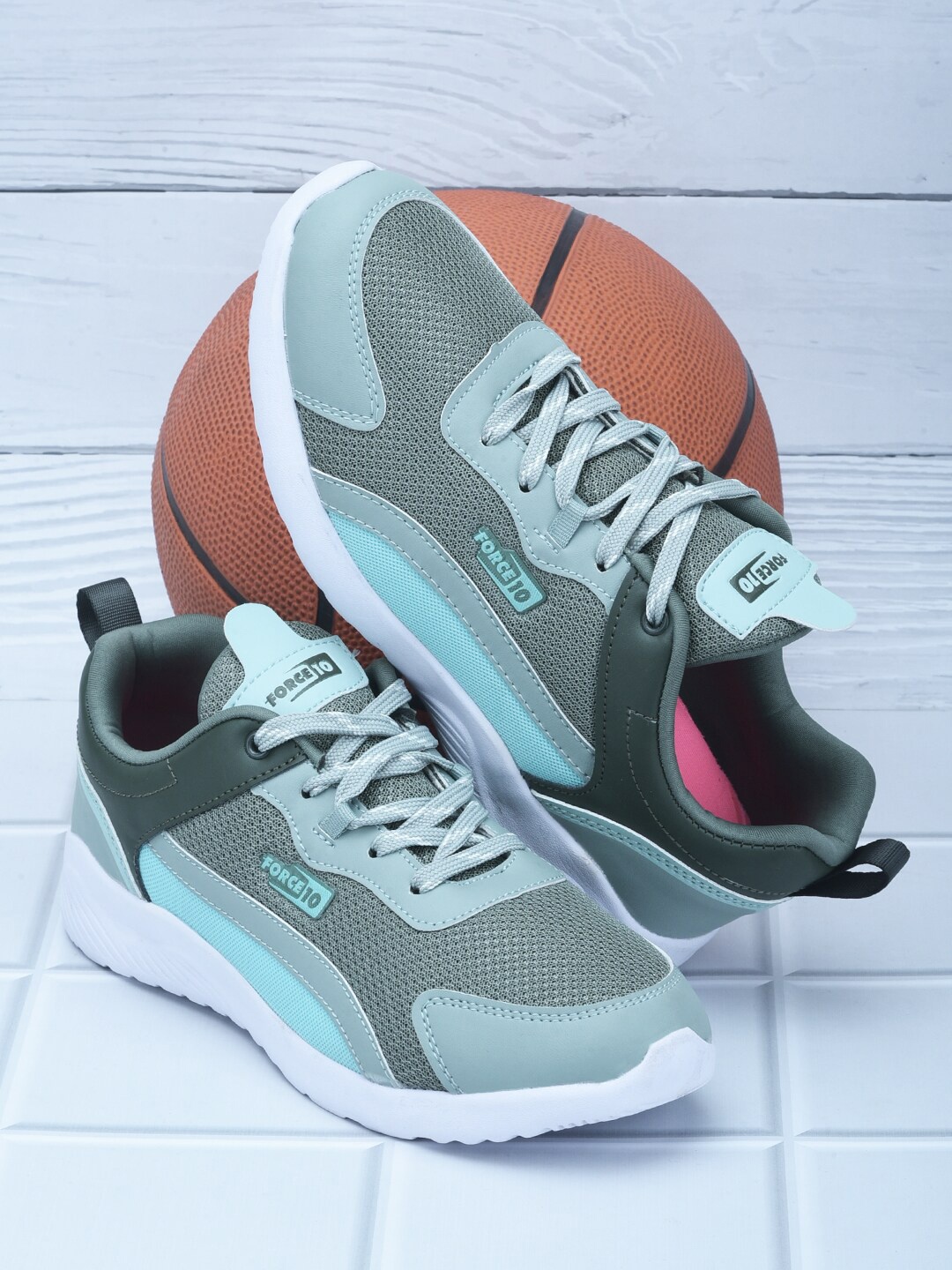 Liberty Women Walking Non-Marking Sports Shoes, Green