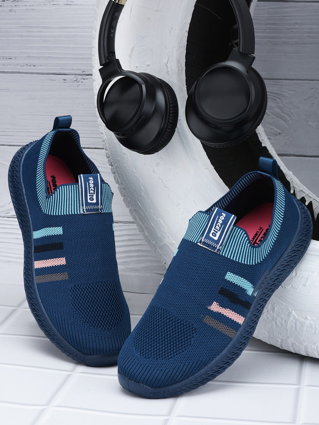 

Liberty Women Woven Design Slip-On Sneakers, Blue