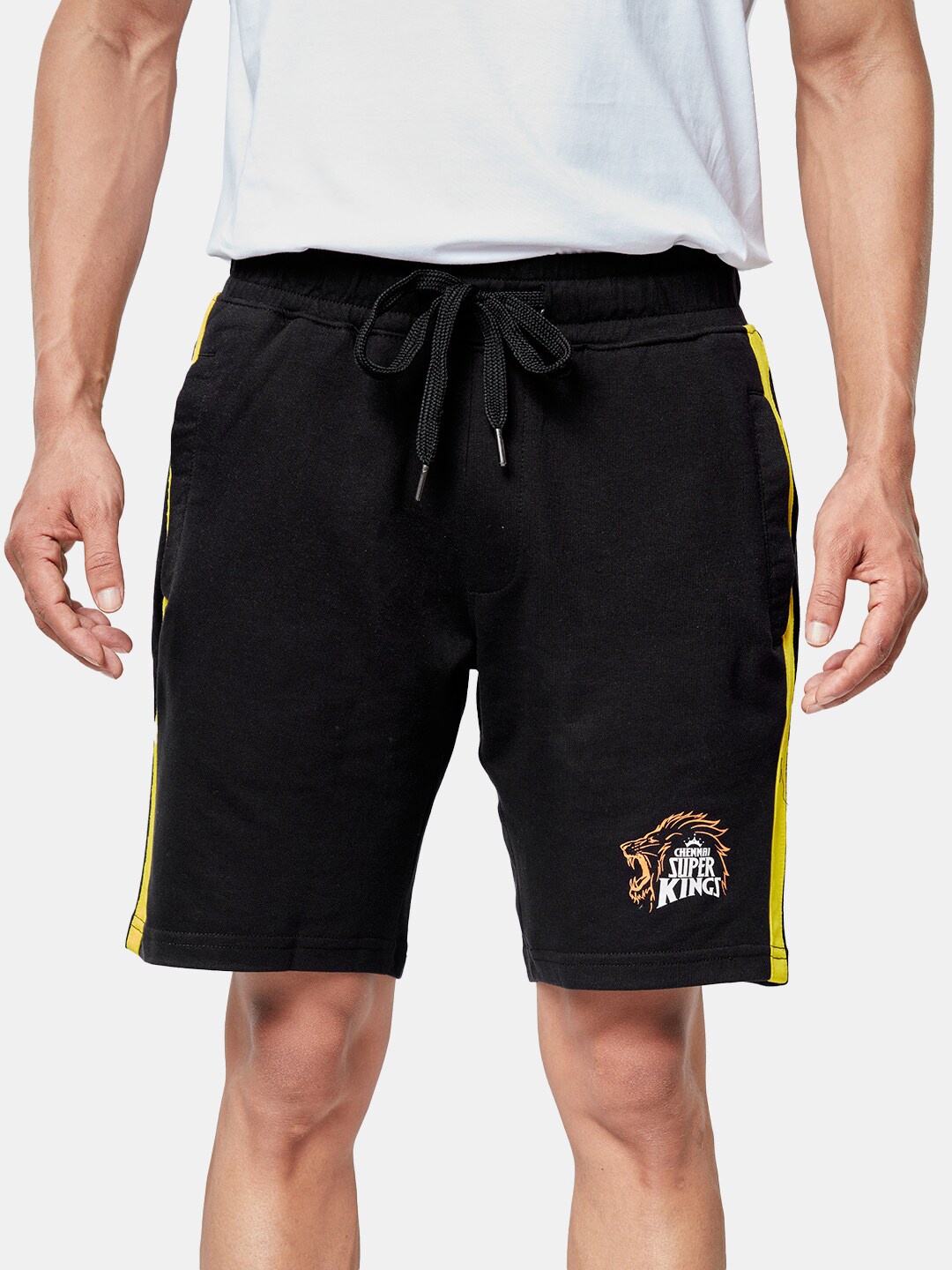 

The Souled Store Men Cotton Shorts, Black
