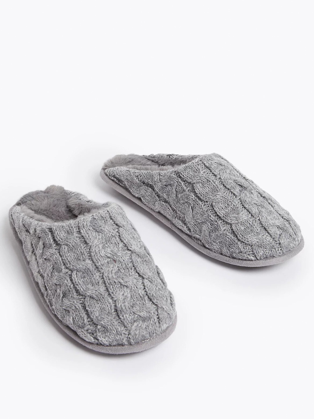 

Marks & Spencer Women Self Design Room Slippers, Grey