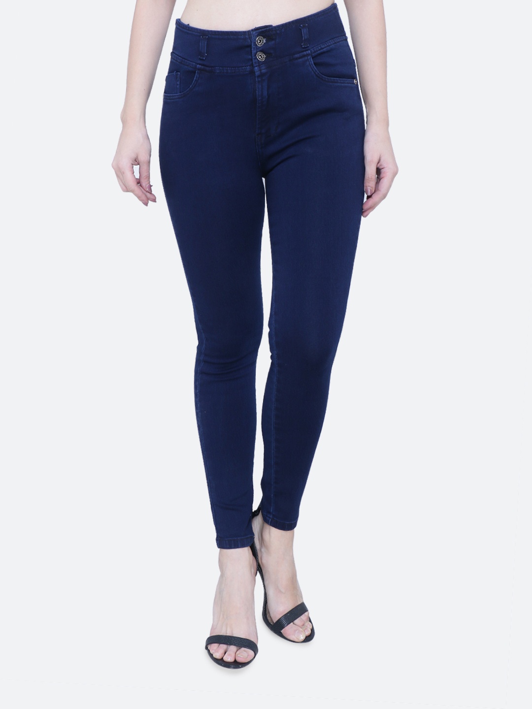 

FCK-3 Women Cotton Rockville Slim Fit Stretchable Jeans, Navy blue