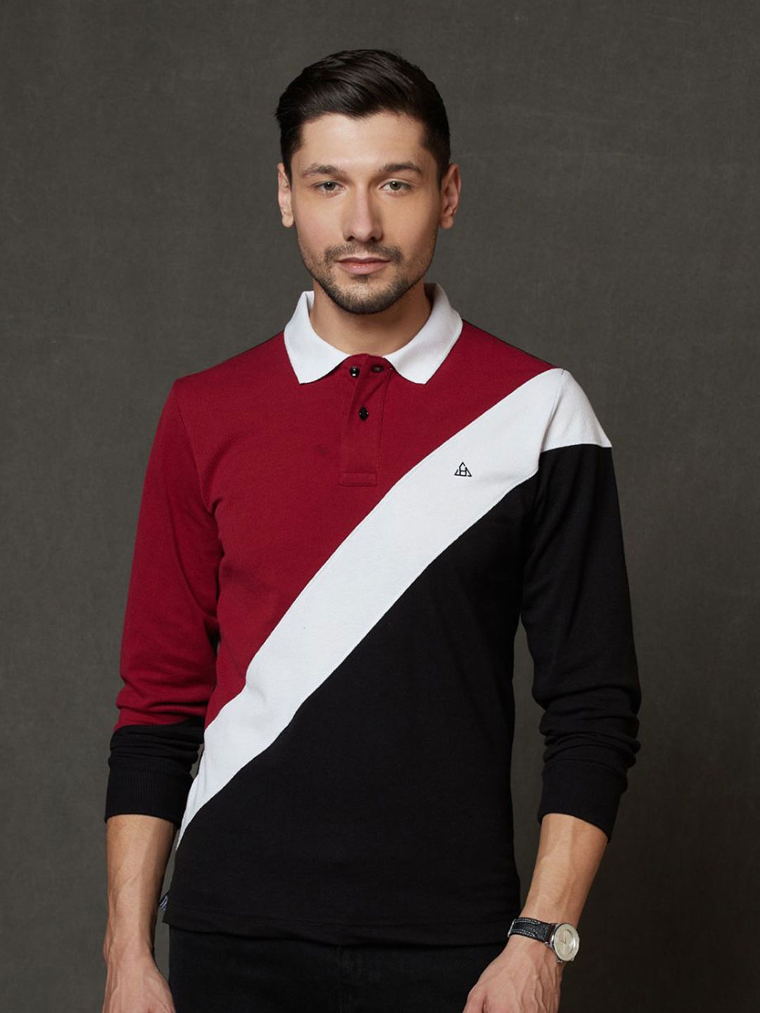 

HillTop Polos Men Cotton T-shirt, Maroon