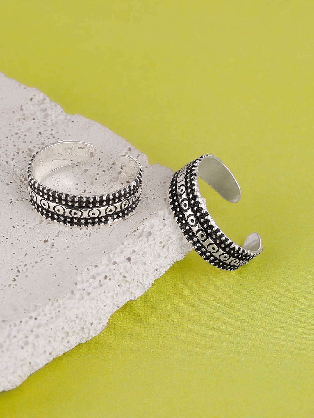 

GIVA Set Of 2 925 Sterling Silver Oxidized Toe Rings