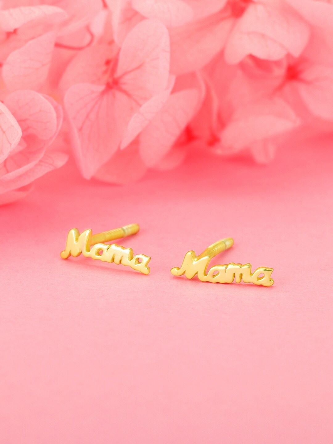 

GIVA Gold-Plated Contemporary Studs Earrings