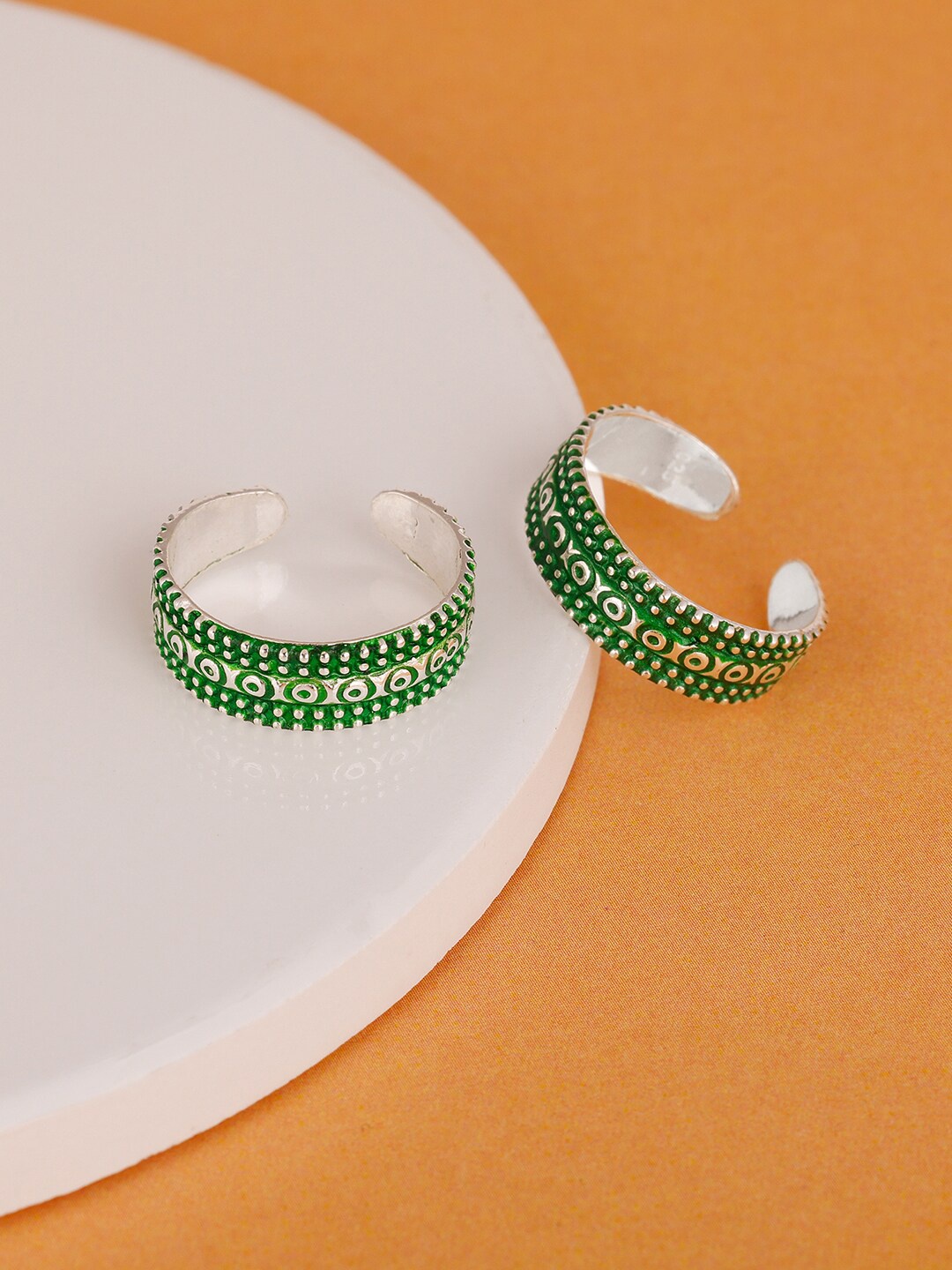 

GIVA 925 Sterling Silver Oxidised Toe Rings