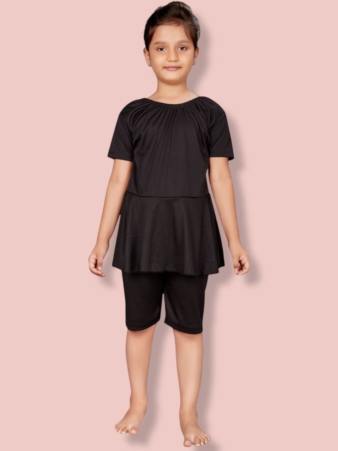 

Aarika Kids Girls Swim Suit Set, Black