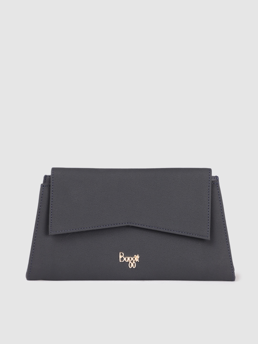 

Baggit Women Solid Three Fold Wallet, Navy blue