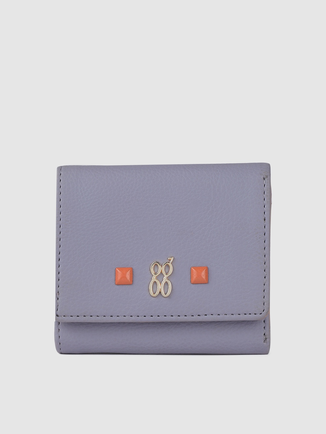

Baggit Women Solid Three Fold Wallet, Blue