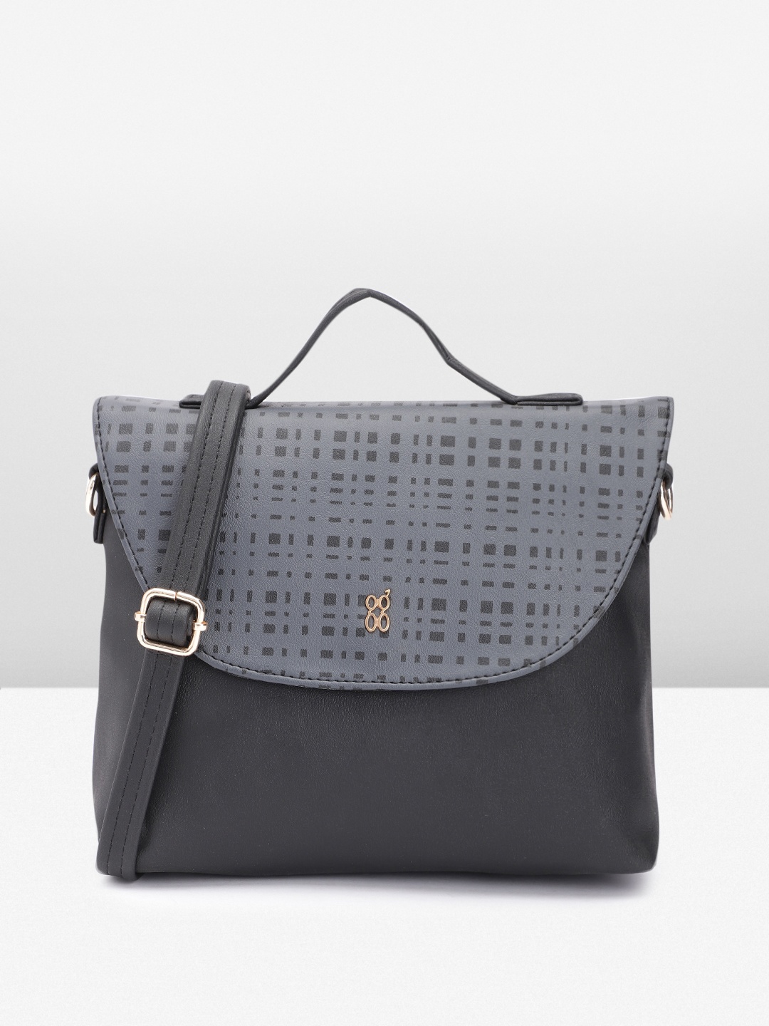 

Baggit Women Printed Satchel, Black