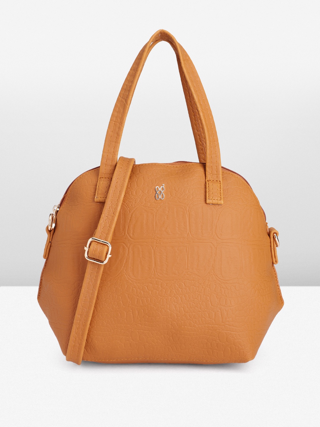 

Baggit Women Textured Handheld Bag, Mustard