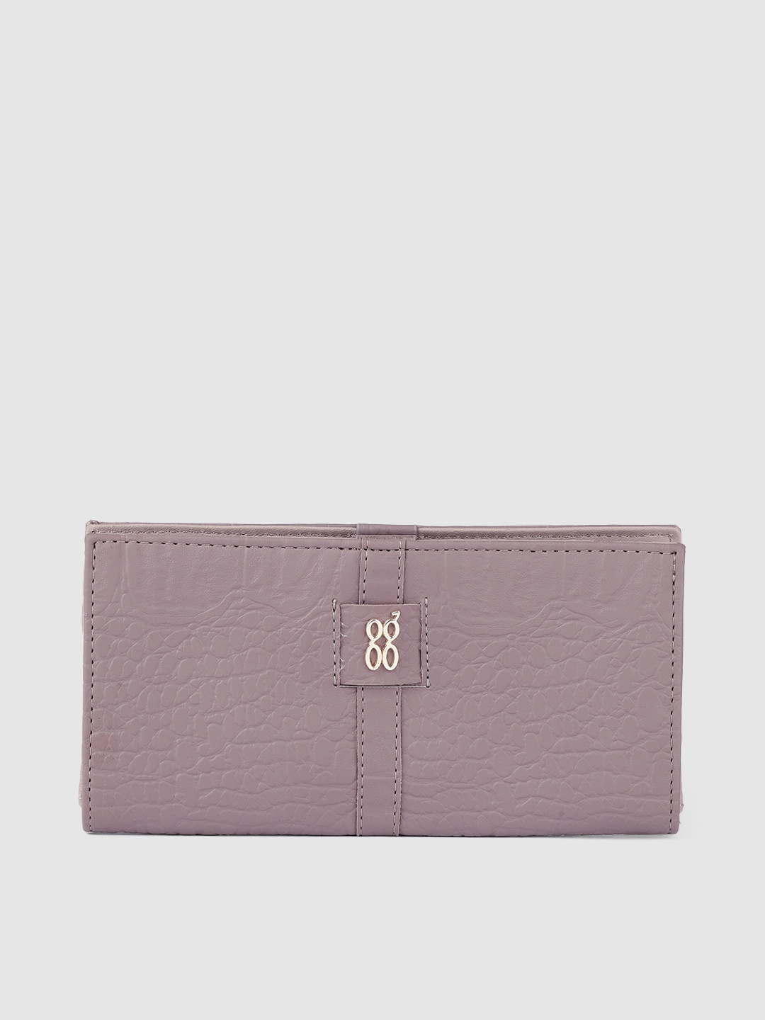 

Baggit Women Animal Textured PU Two Fold Wallet, Mauve