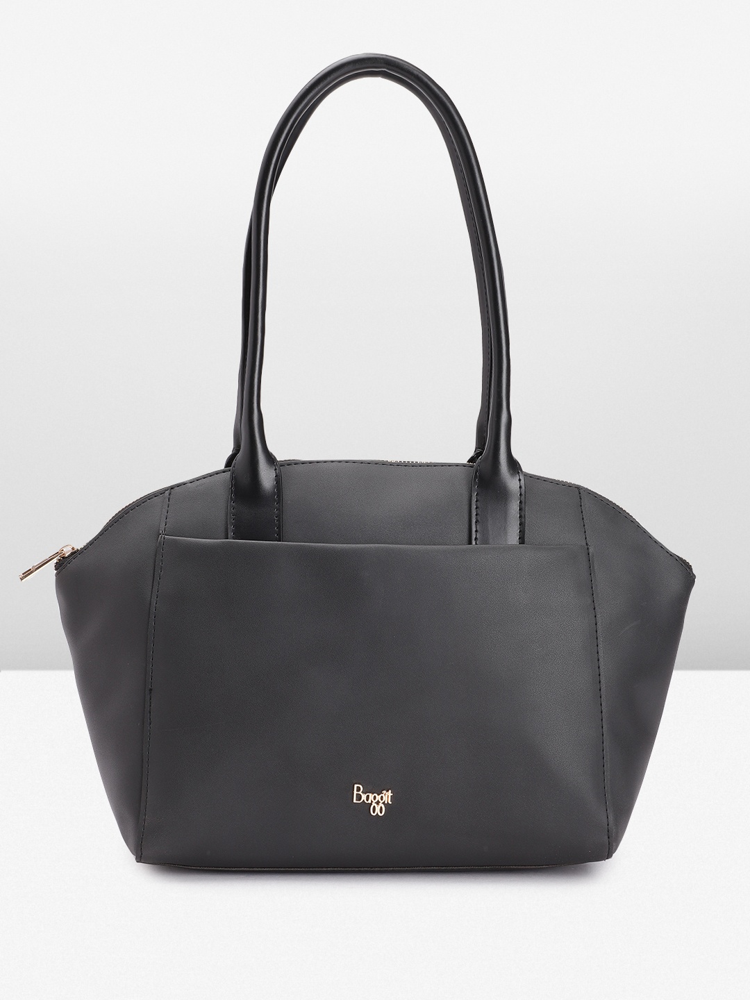 

Baggit Solid Structured Shoulder Bag, Black