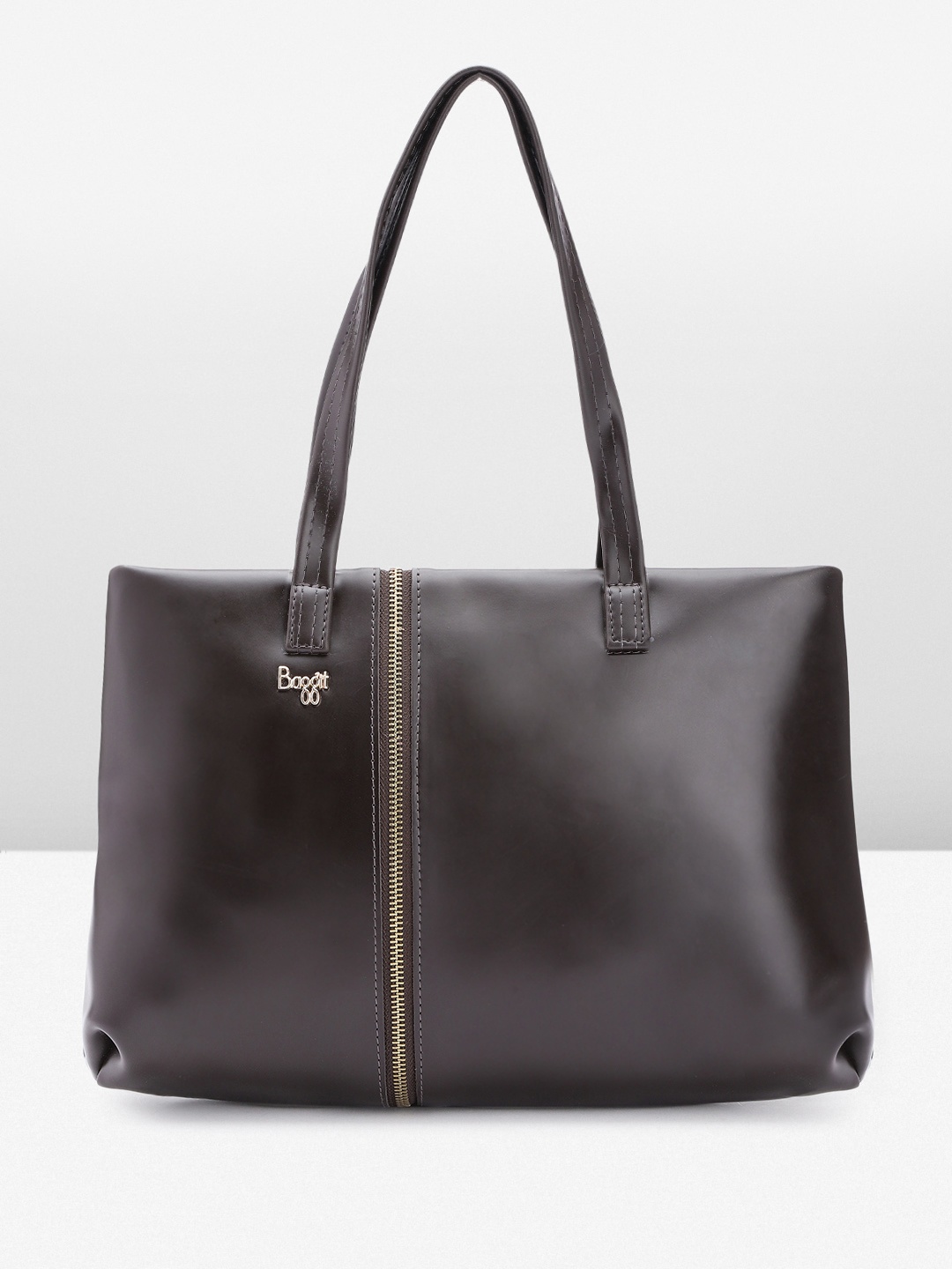 

Baggit Shoulder Bag with Zip Detail, Coffee brown