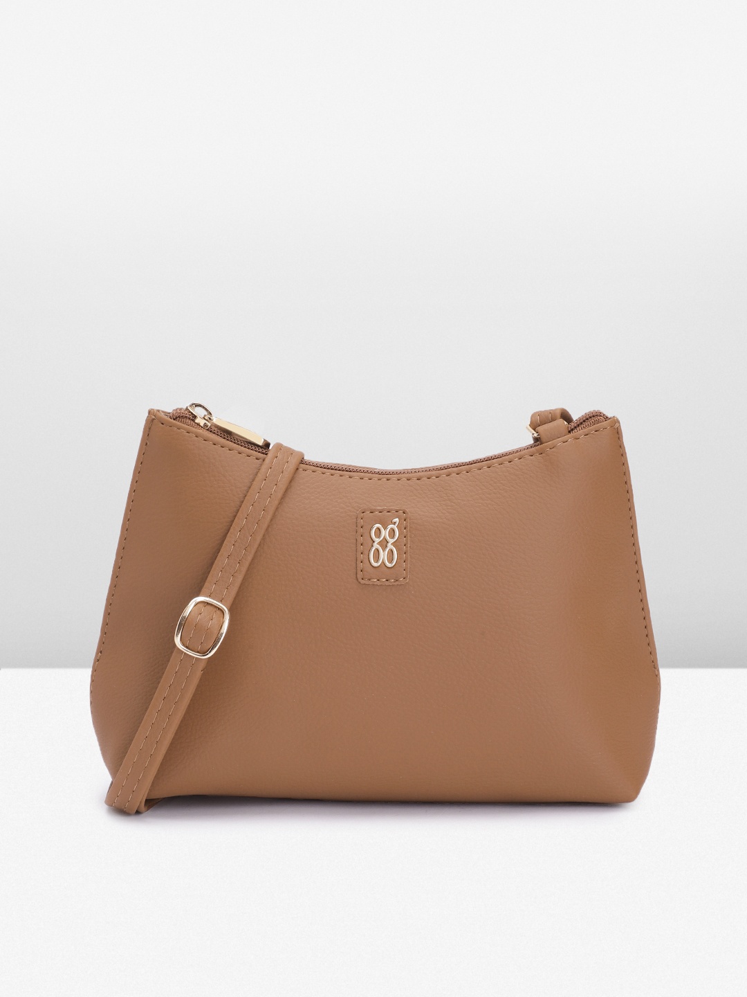 

Baggit Structured Sling Bag, Tan