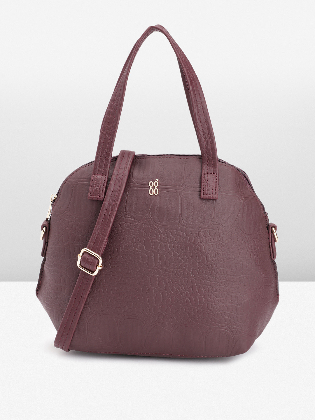 

Baggit Women Textured Handheld Bag, Red