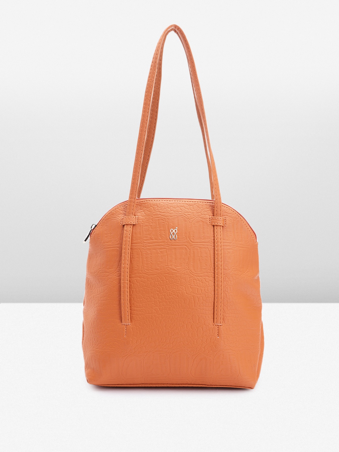 

Baggit Animal Textured Structured Shoulder Bag, Orange