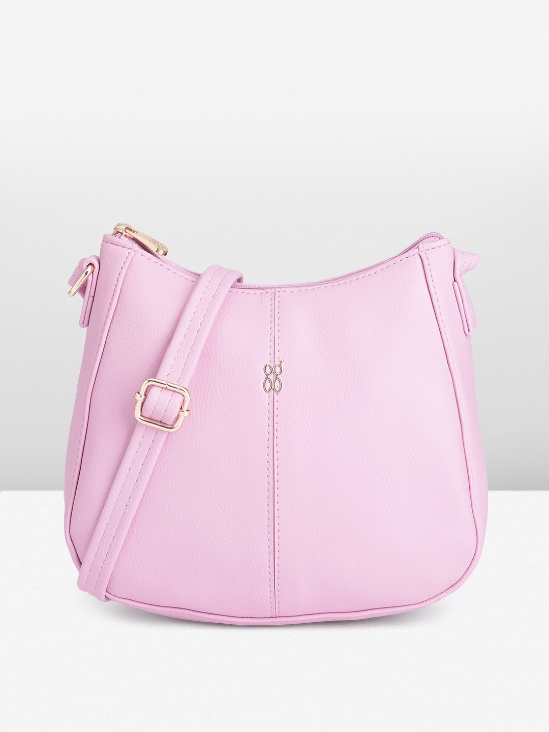 

Baggit Women Solid Sling Bag, Pink