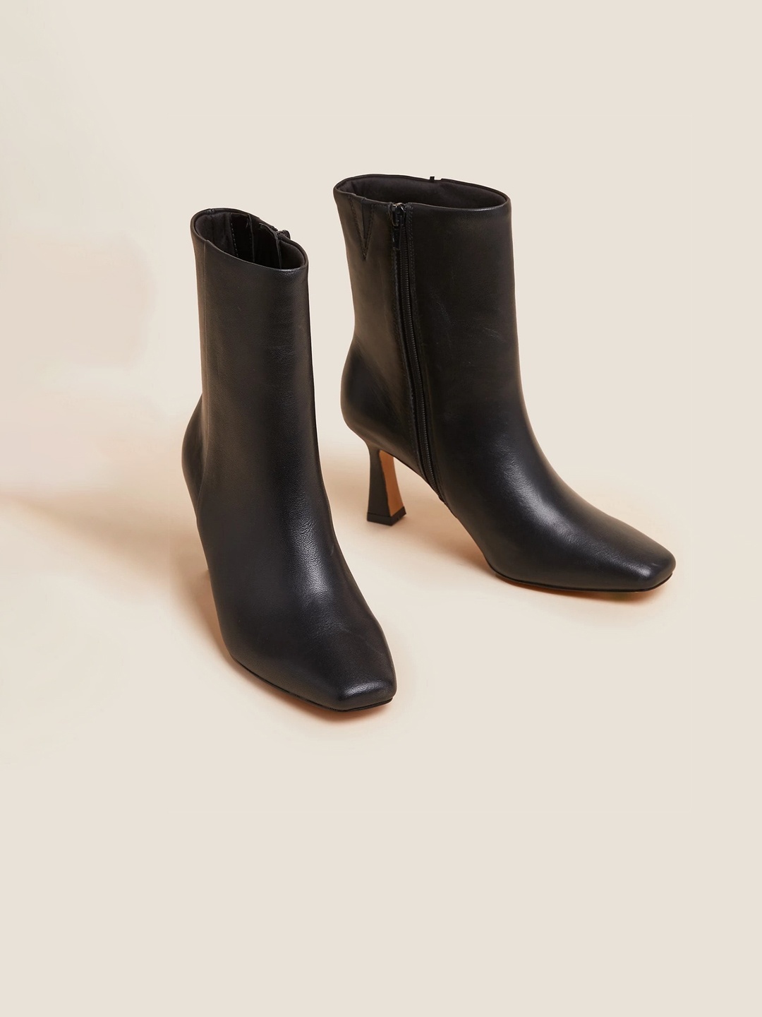 

Marks & Spencer Women Mid-Top Heeled Regular Boots, Black