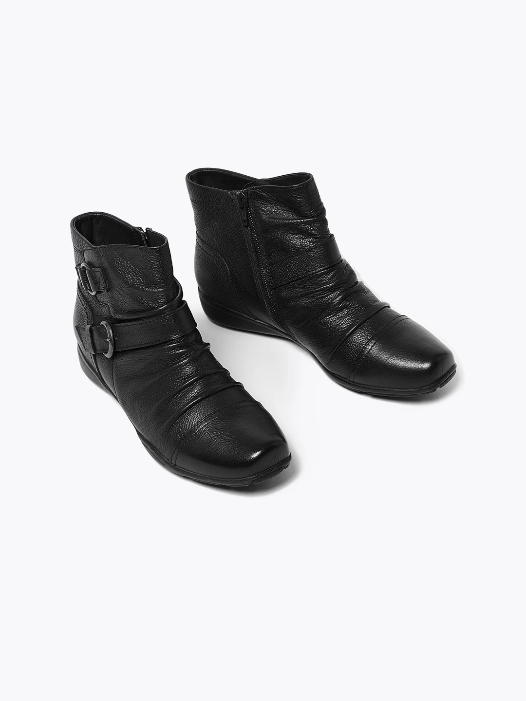 

Marks & Spencer Women Leather Regular Boots, Black
